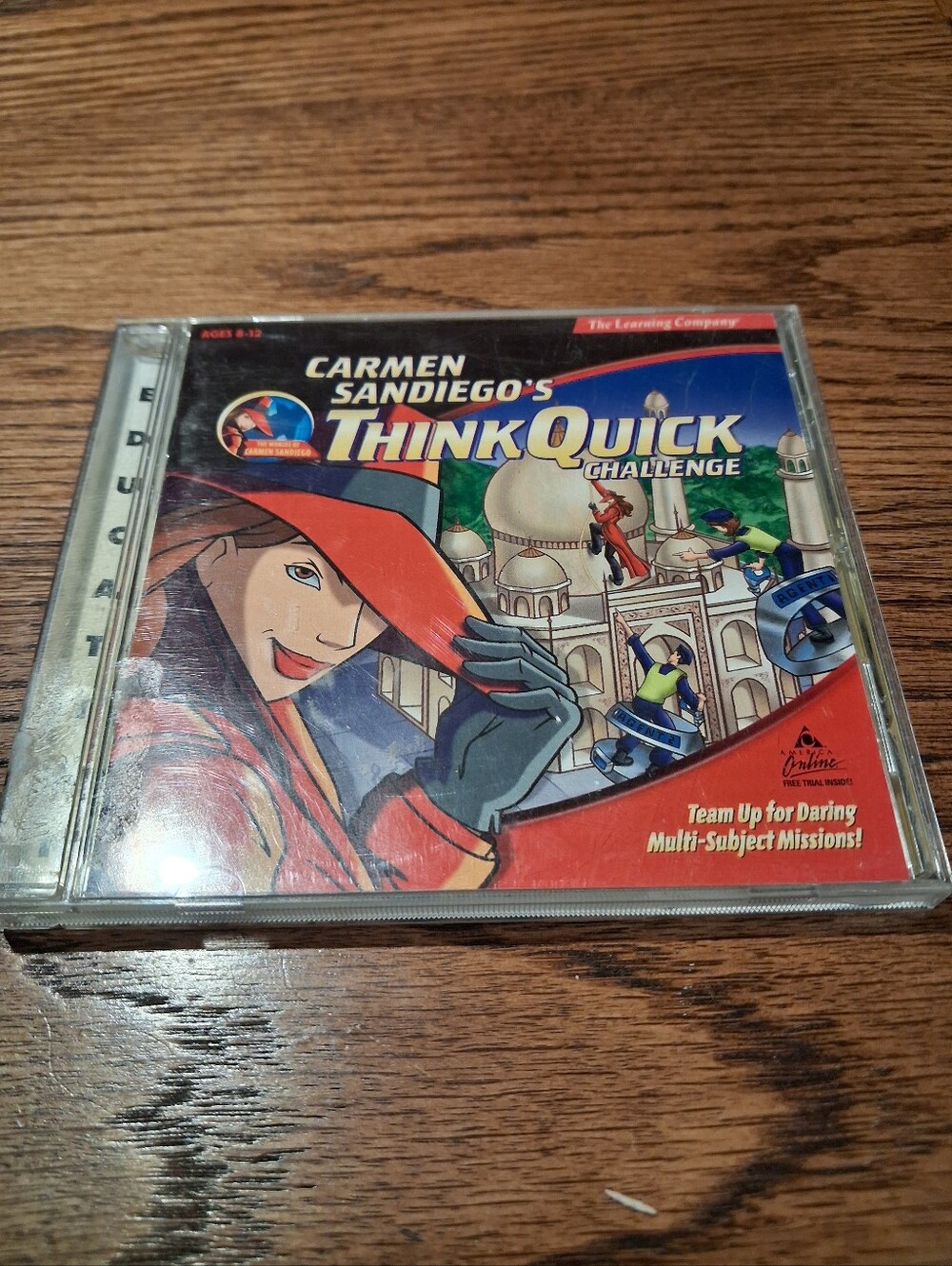 Vintage 90s The Learning Company Carmen Sandiegos Think Quick Challenge CD ROM